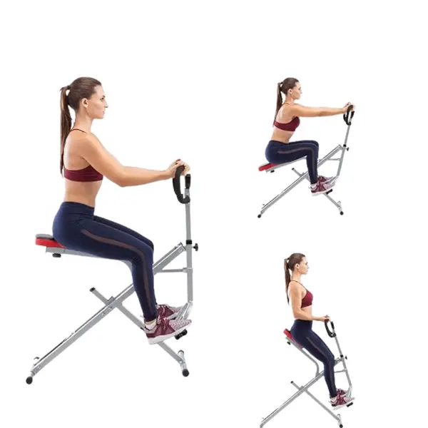 Marcy  XJ-6334 Squat Rider Machine for Glutes and Quads Workout Silver & Black – View 1